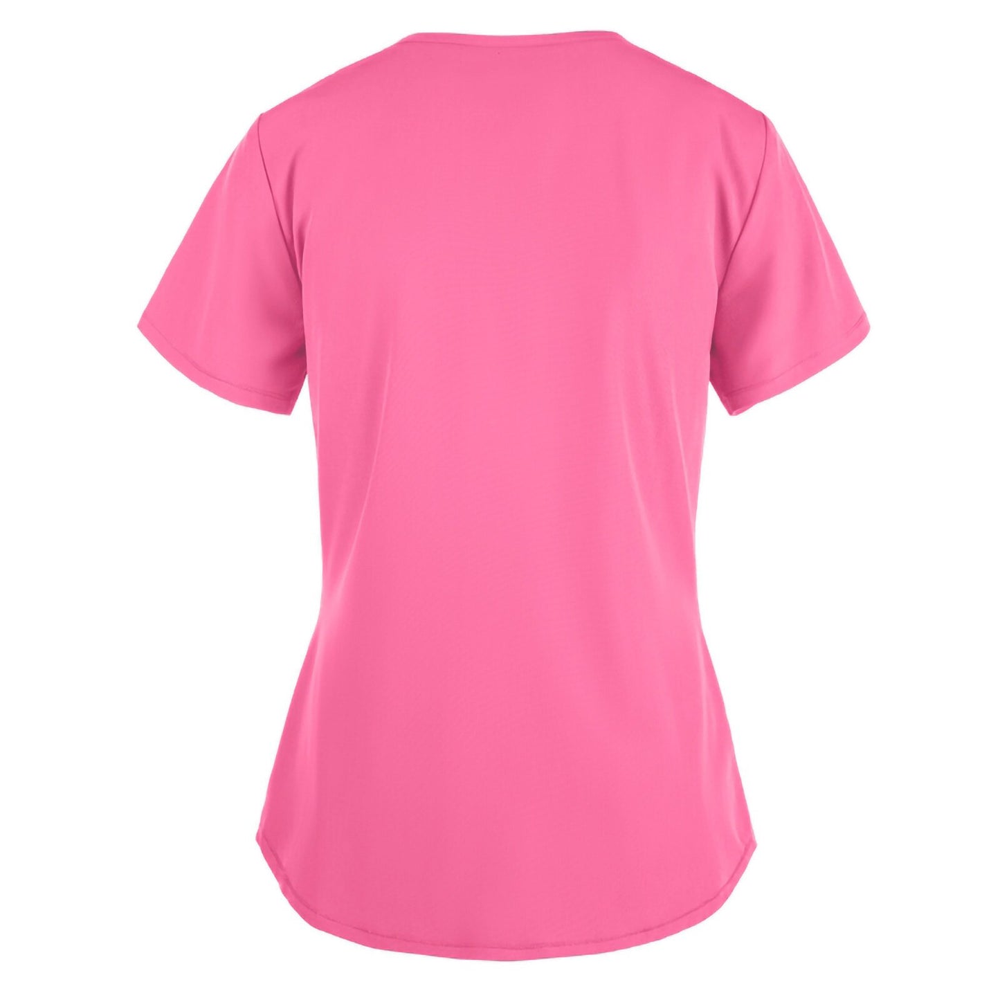 Women's Heart Print V-Neck Scrub Top