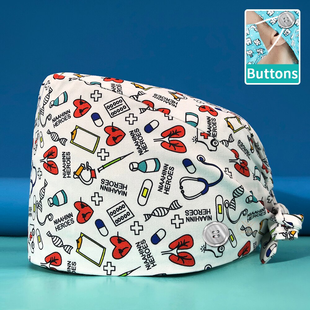 Cute Adjustable Scrub Hat