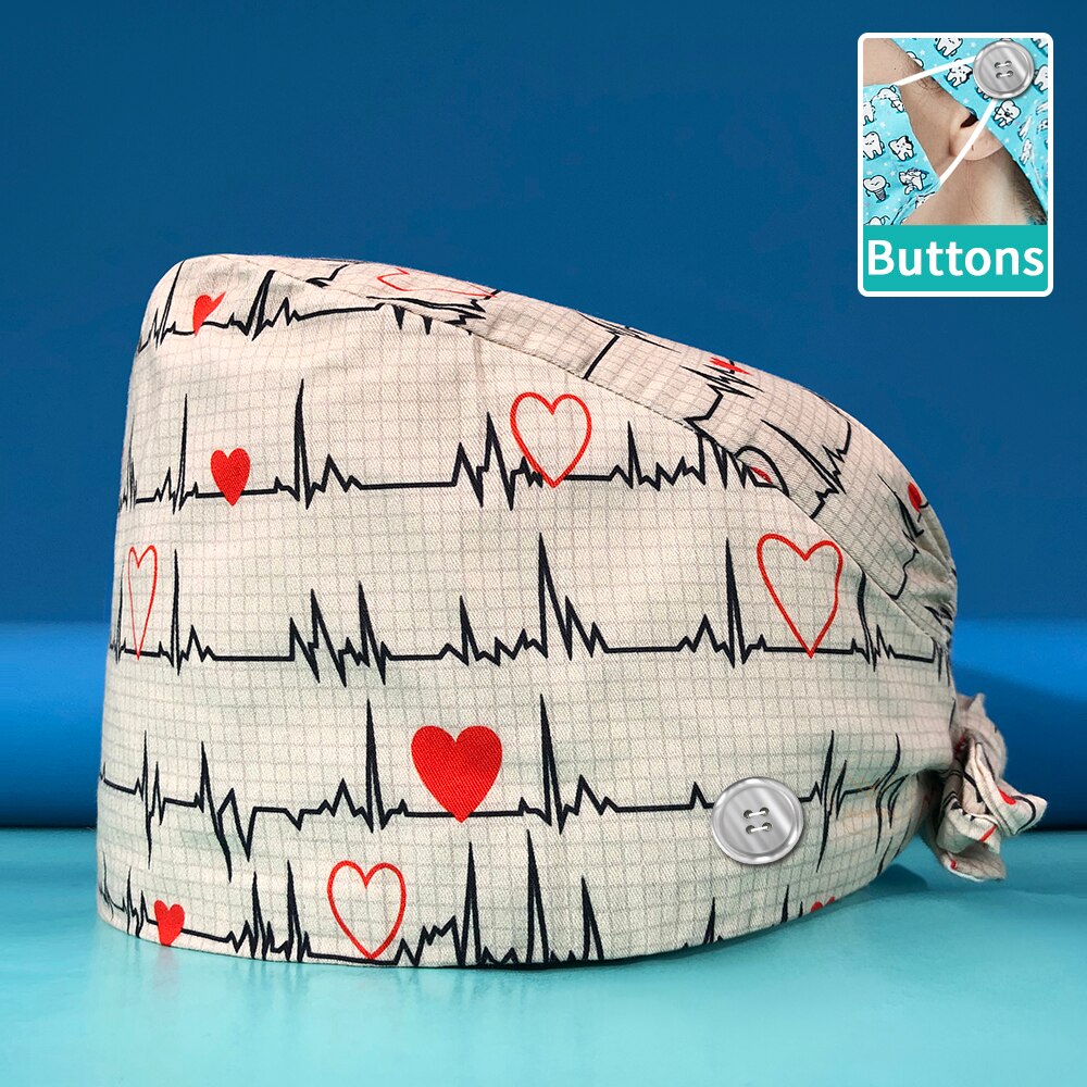 Cute Adjustable Scrub Hat