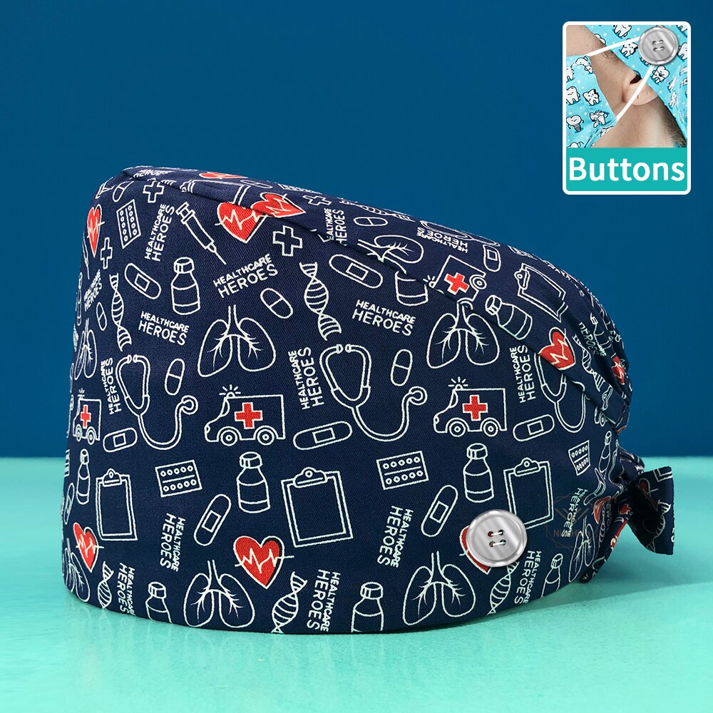 Cute Adjustable Scrub Hat