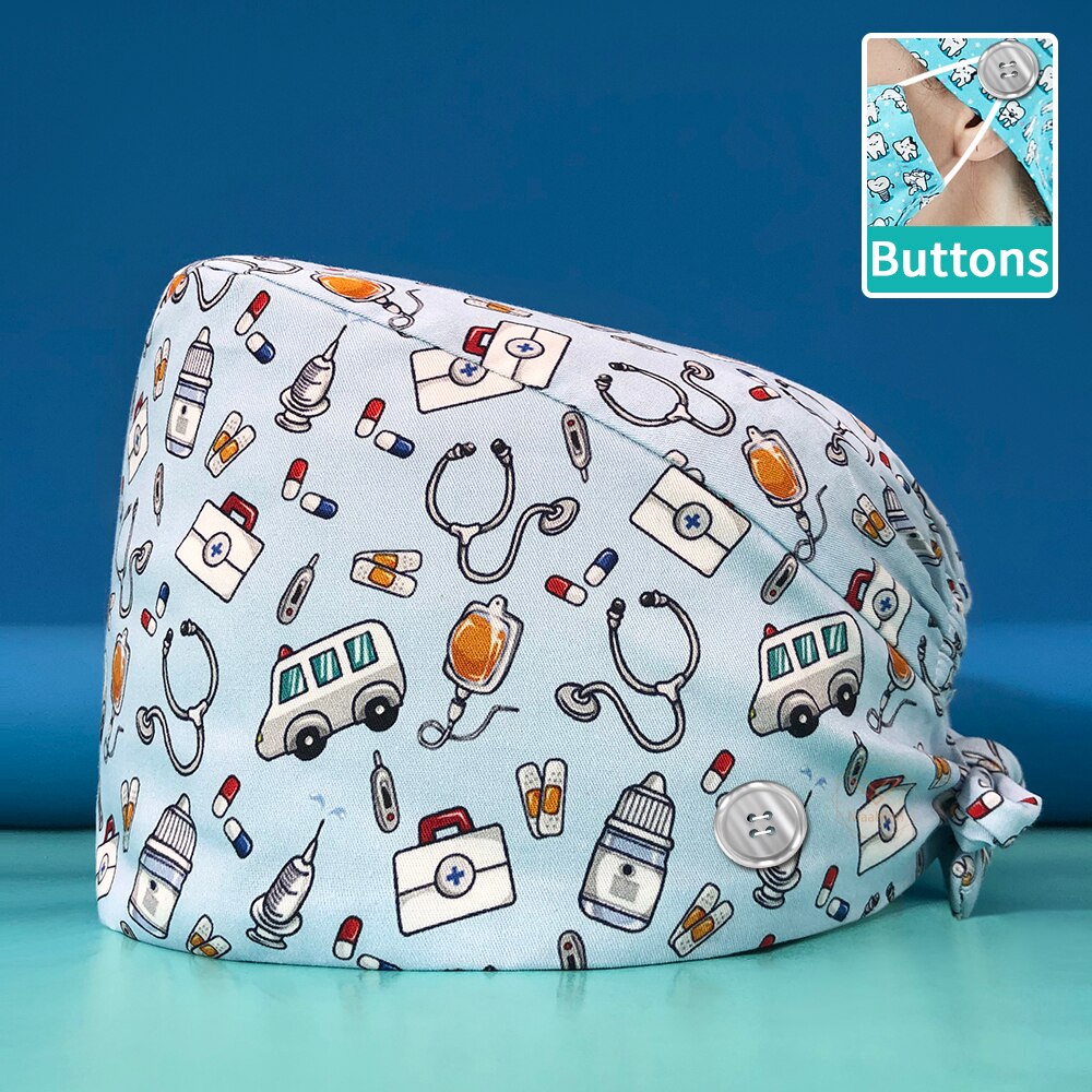 Cute Adjustable Scrub Hat