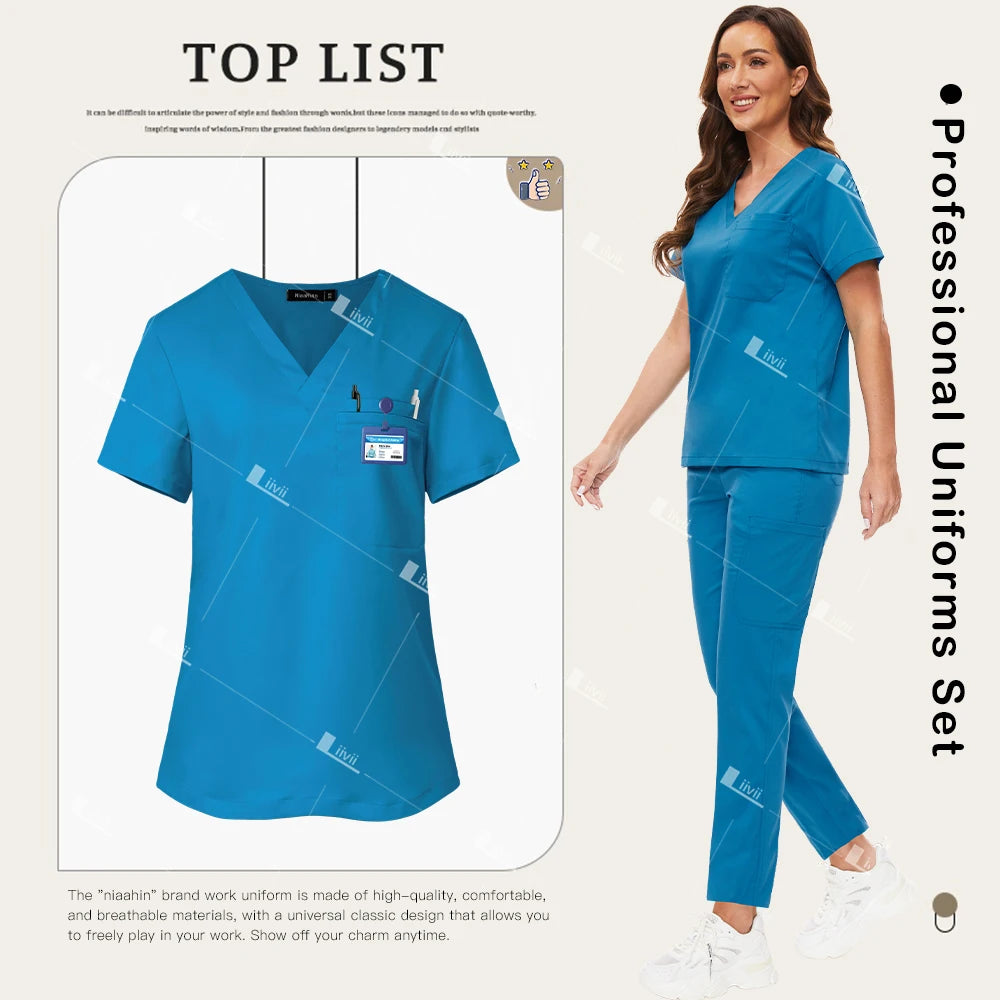 Women's Medical Scrub Set