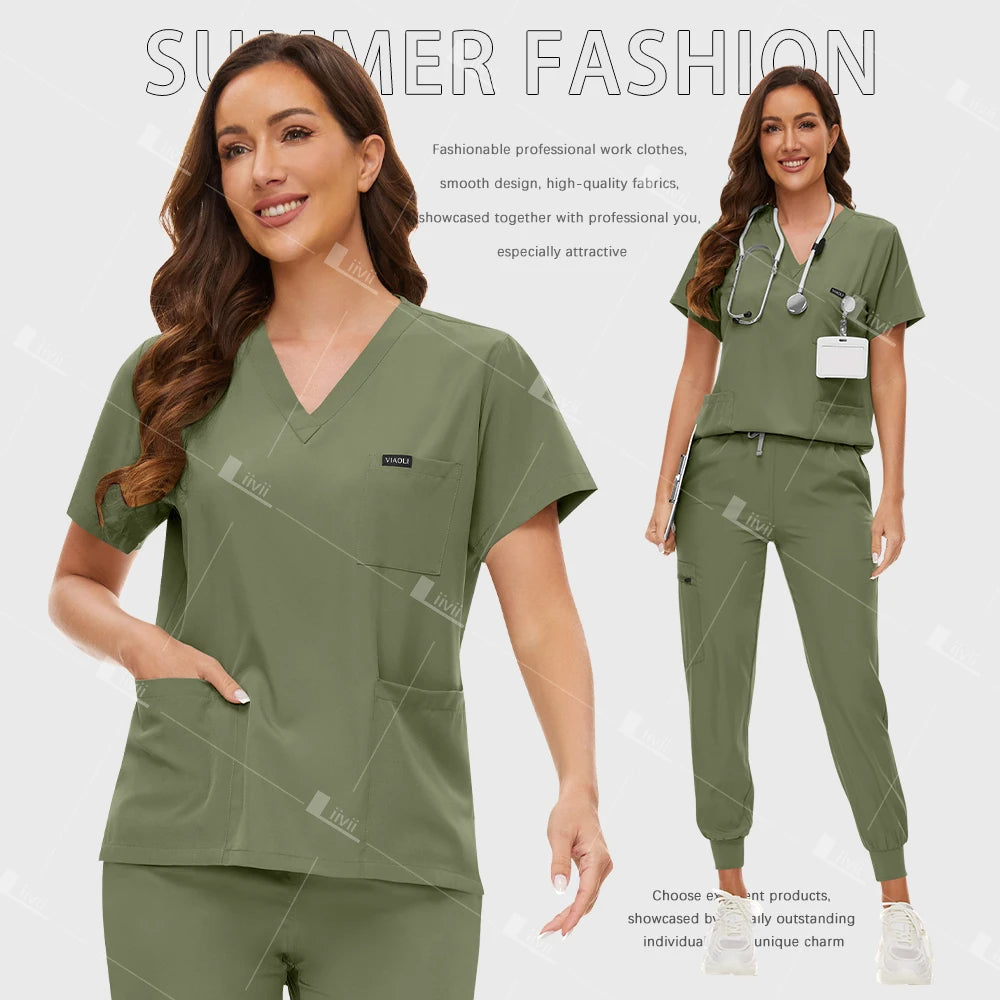 Women's Fashionable Scrub Set