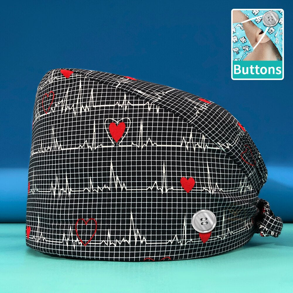 Cute Adjustable Scrub Hat