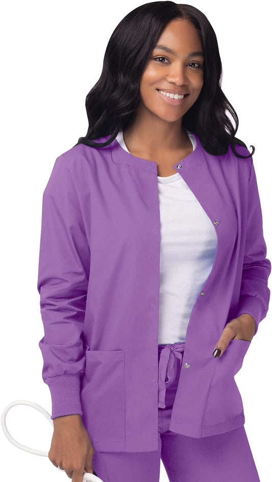 Scrubs for Women - Front Snap Warm - up Jacket