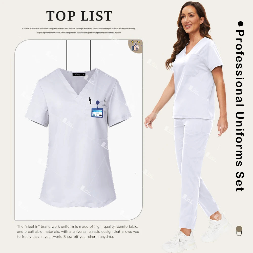 Women's Medical Scrub Set