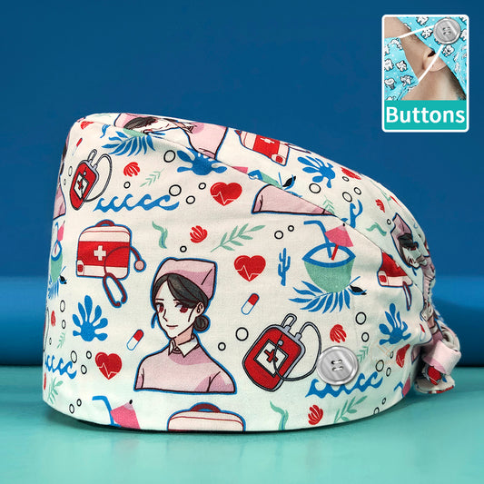 Cute Adjustable Scrub Hat