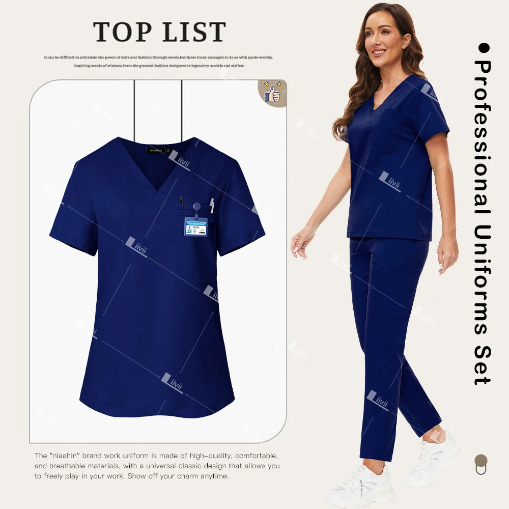 Women's Medical Scrub Set