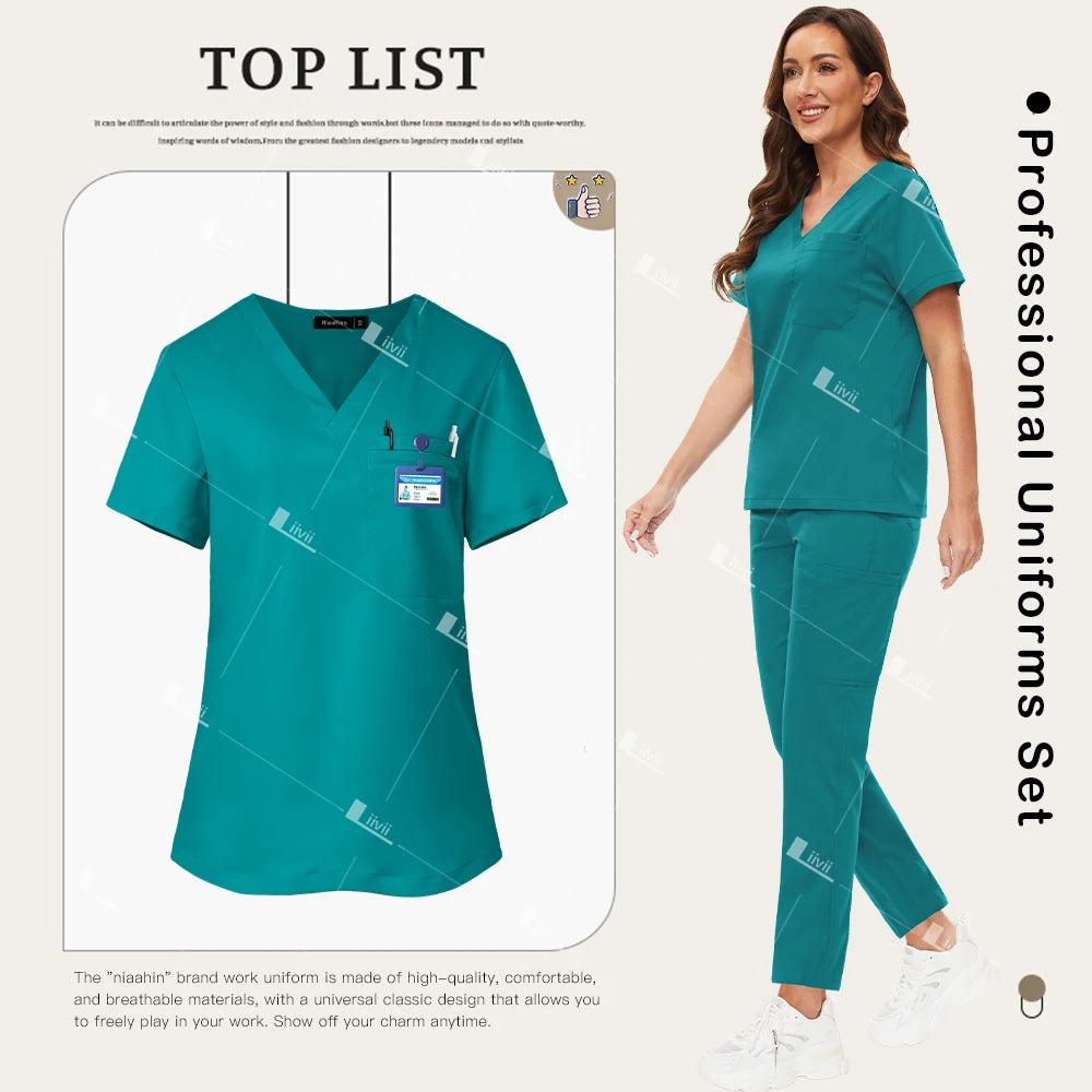 Women's Medical Scrub Set