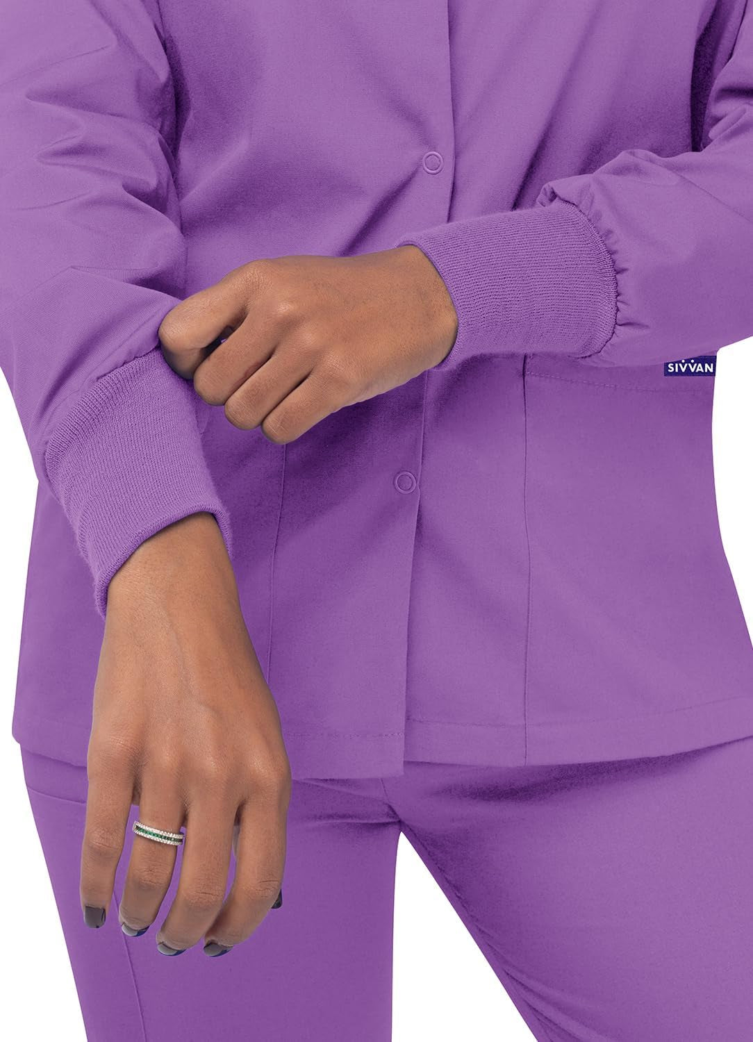 Scrubs for Women - Front Snap Warm - up Jacket