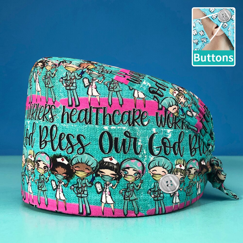 Cute Adjustable Scrub Hat