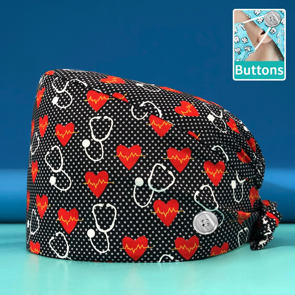 Cute Adjustable Scrub Hat