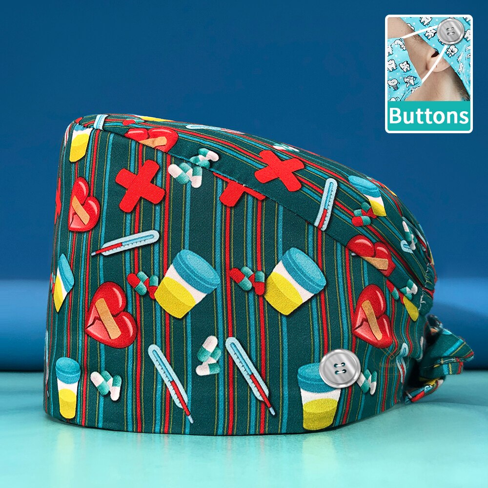 Cute Adjustable Scrub Hat