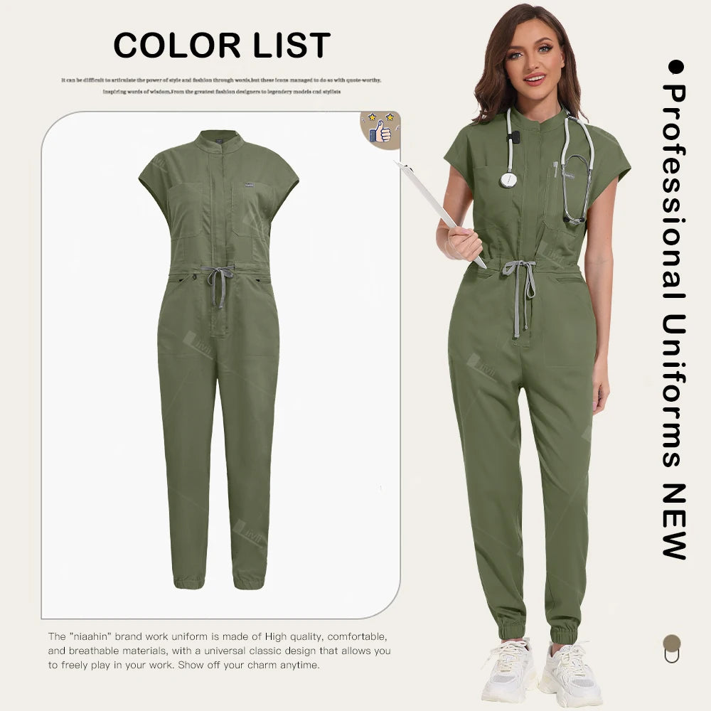 D2D Luxe Nurse Jumpsuit