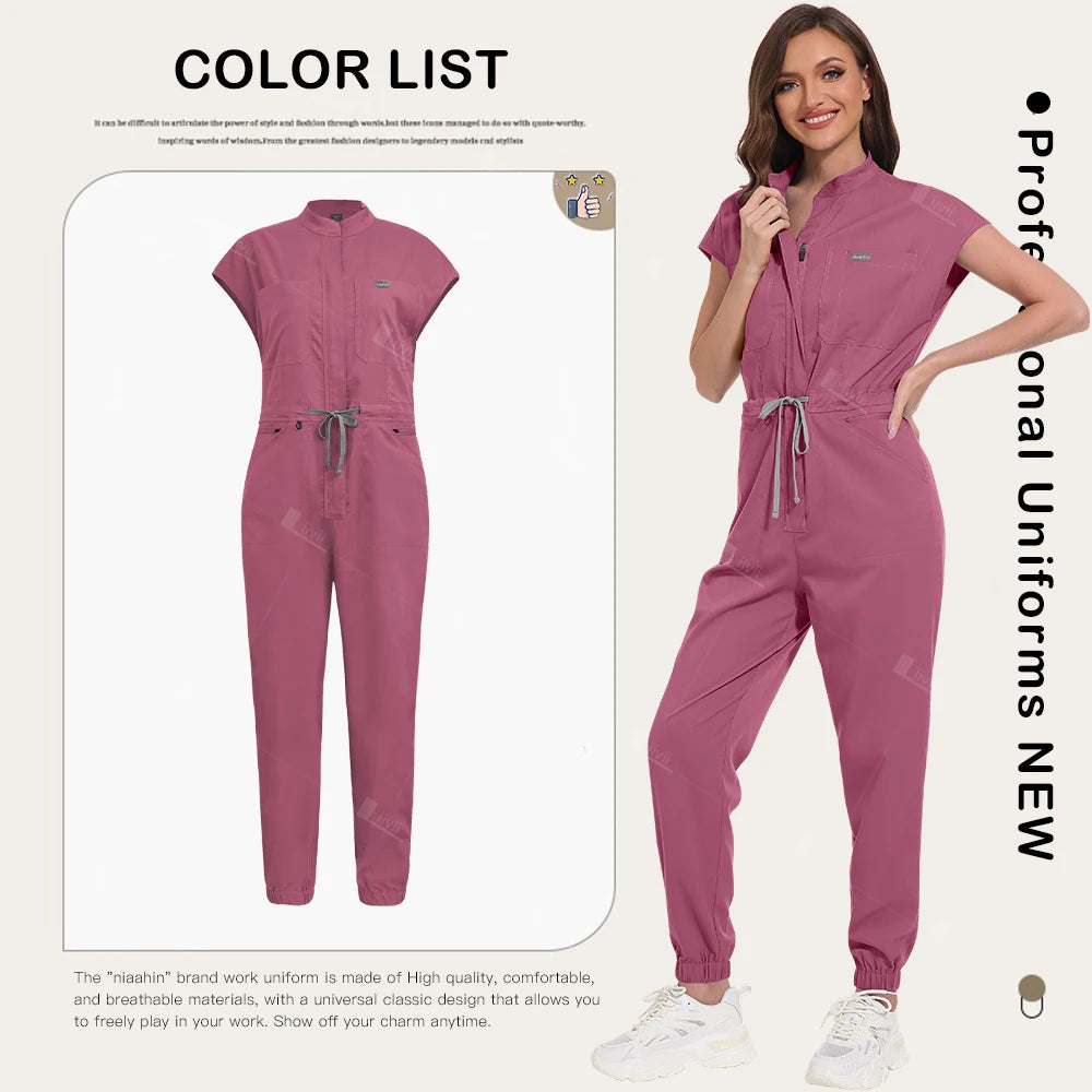 D2D Luxe Nurse Jumpsuit