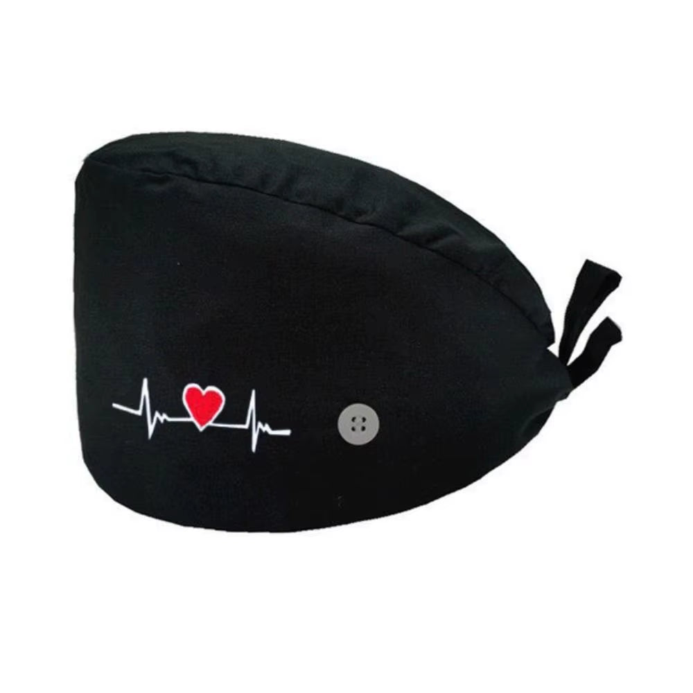 1Pc Cotton Comfortable Work Scrubs Hat Beauty Agency Lab Doctor Dentist Nursing Hats Dustproof Bouffant Adjustable Medical Cap