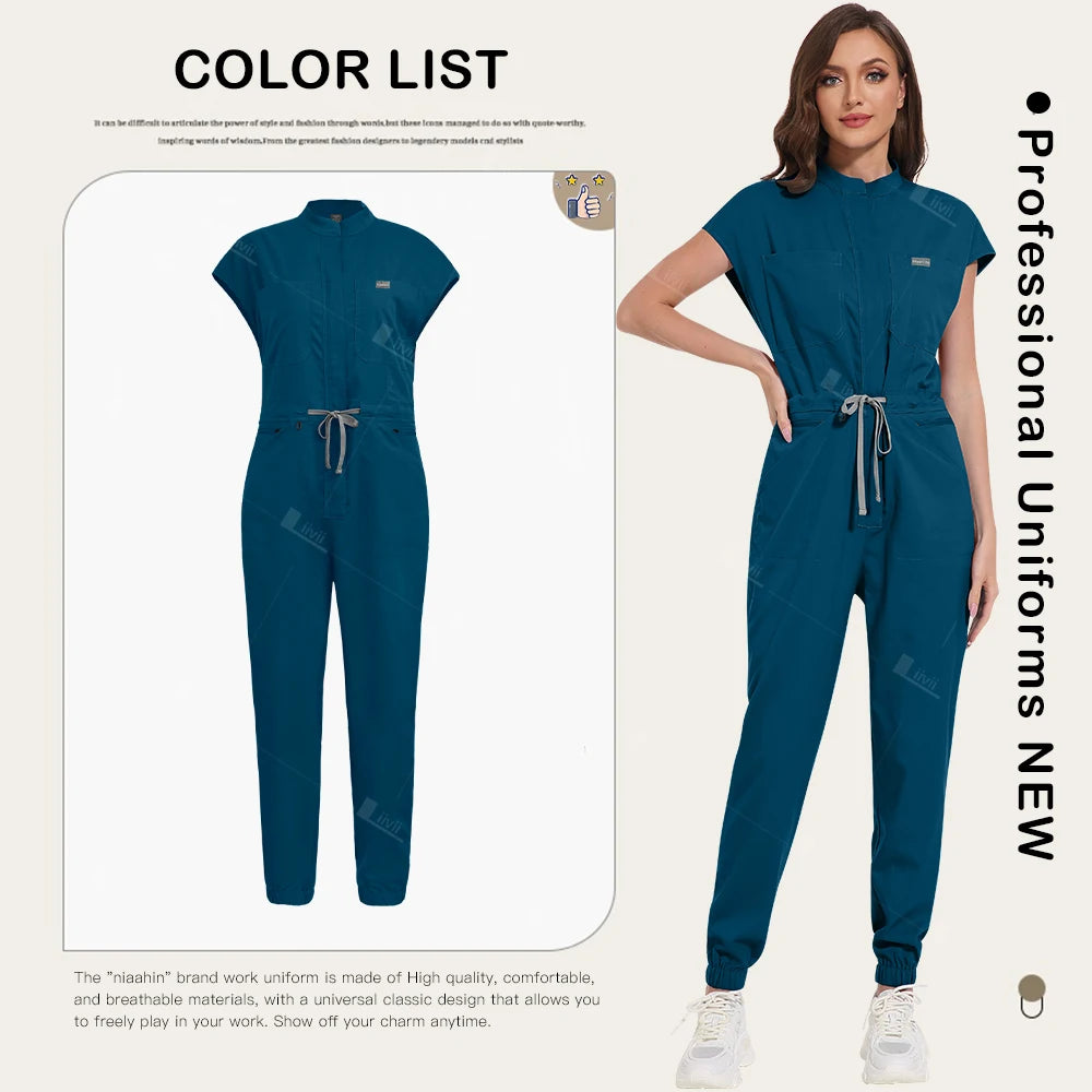 D2D Luxe Nurse Jumpsuit