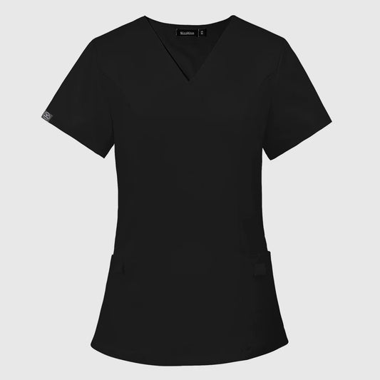Medical Doctor Blouse Dentist Overalls Nurse Uniform Women Short Sleeve Nursing Scrubs Tops Beauty Salon Uniform Scrubs Blouse