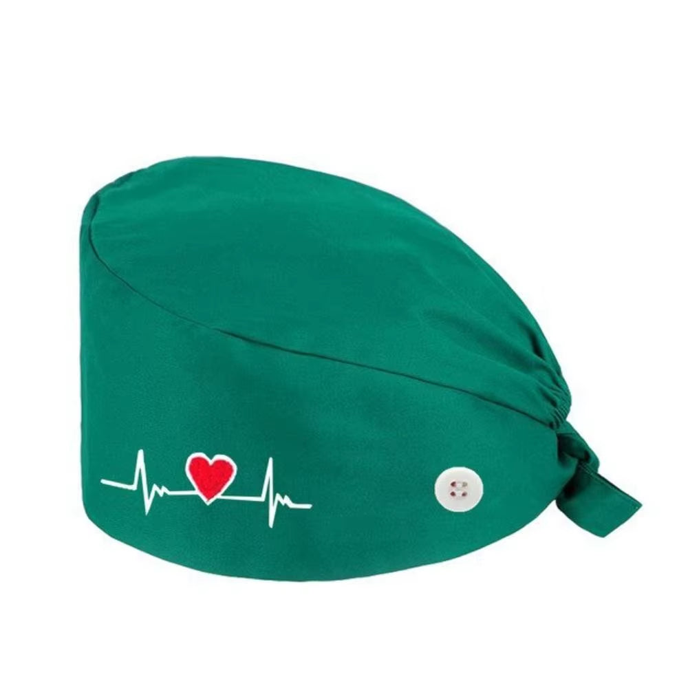 1Pc Cotton Comfortable Work Scrubs Hat Beauty Agency Lab Doctor Dentist Nursing Hats Dustproof Bouffant Adjustable Medical Cap