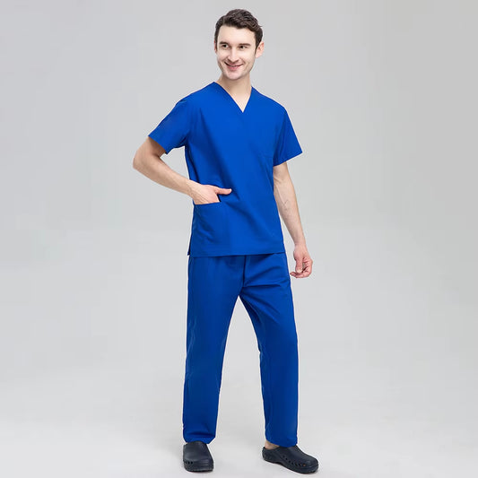 Unisex Pet Grooming Clinic Nursing Clothes Workwear Womens Scrub Sets Tooth Health Check Work Uniform Suits Medical Doctor Suits