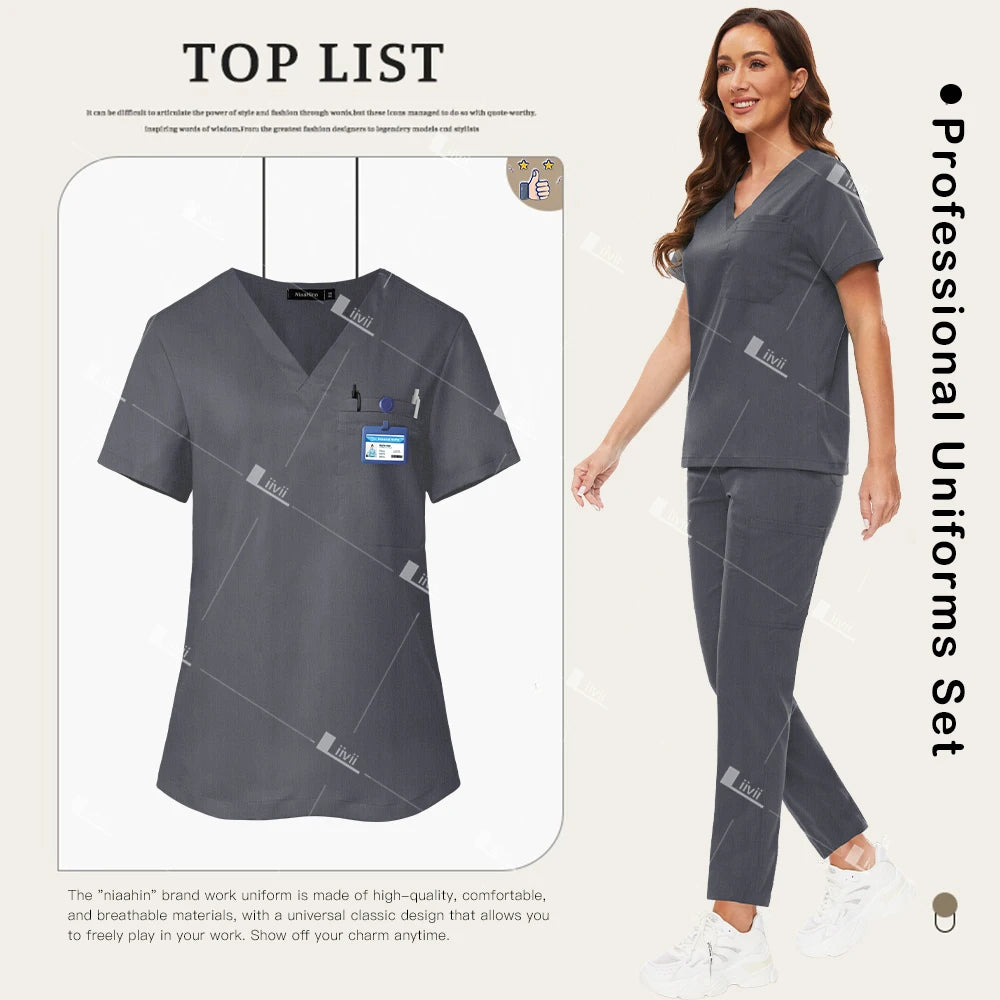 Women's Medical Scrub Set