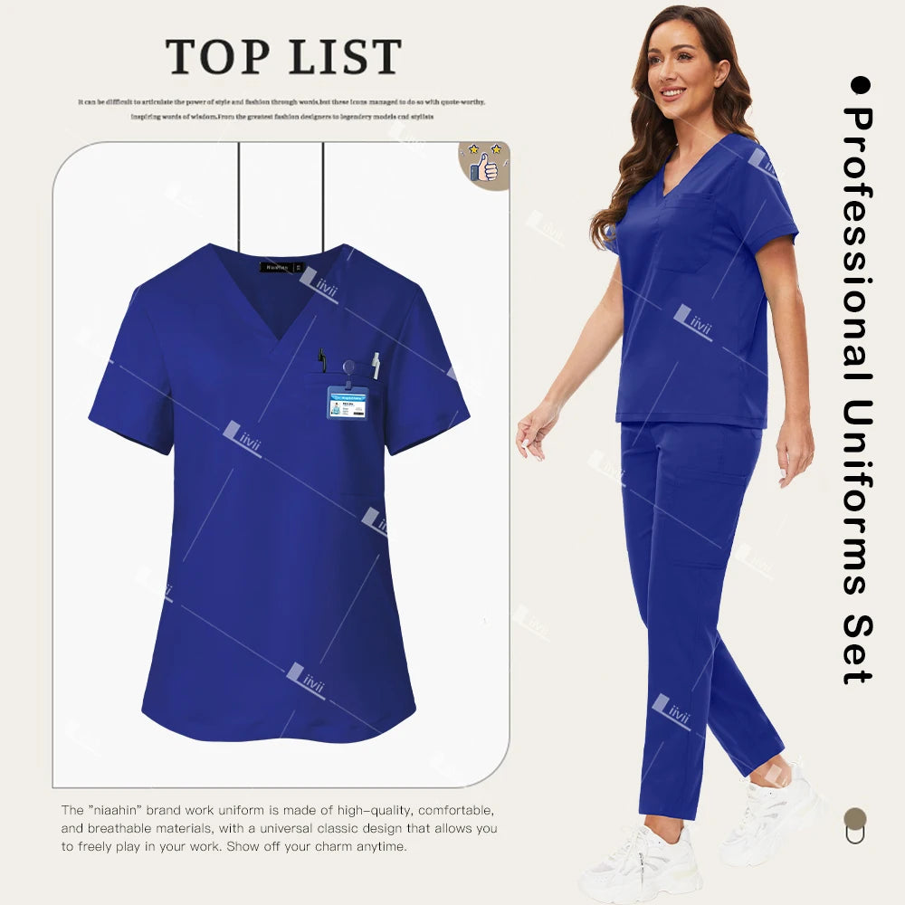 Women's Medical Scrub Set