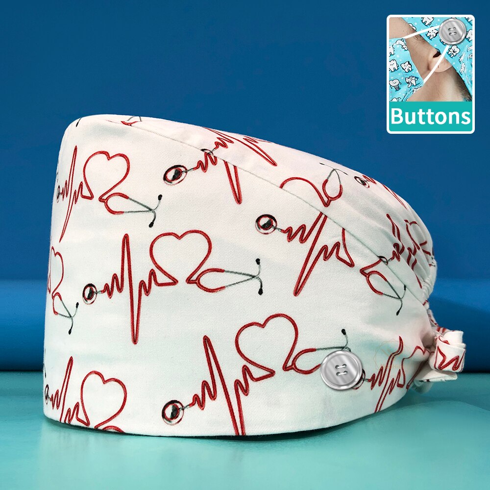 Cute Adjustable Scrub Hat