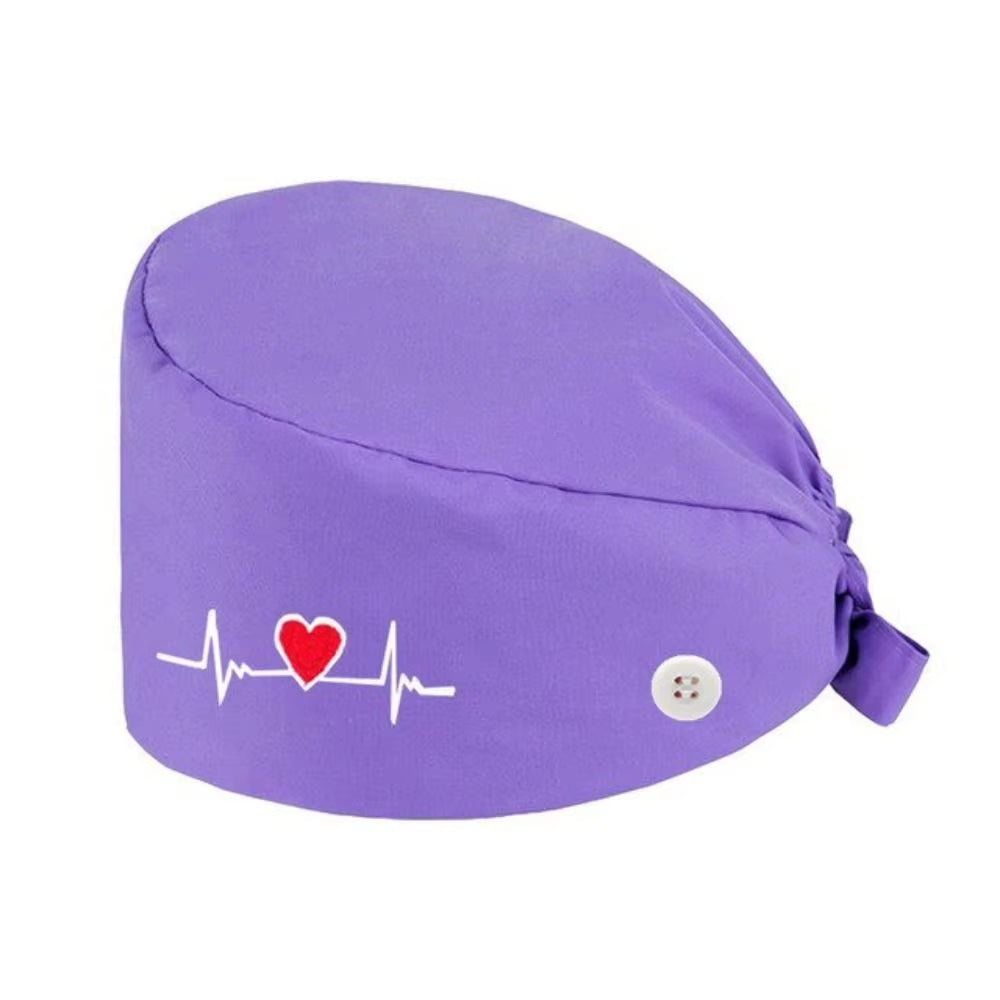 1Pc Cotton Comfortable Work Scrubs Hat Beauty Agency Lab Doctor Dentist Nursing Hats Dustproof Bouffant Adjustable Medical Cap